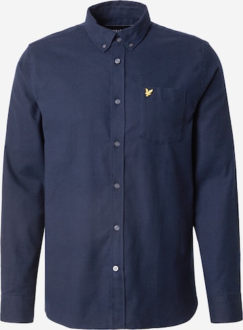 zils Lyle & Scott Standarta piegriezums Biroja krekls: no priekšpuses