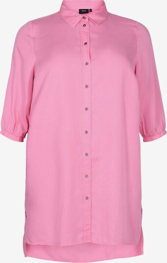 Zizzi Damen - Shirts & Tops 'MLUANA, 3/4, LONG SHIRT' in pink, Produktansicht