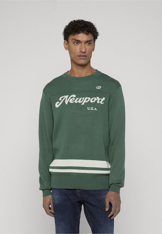 Pull-over INDICODE JEANS en vert : devant