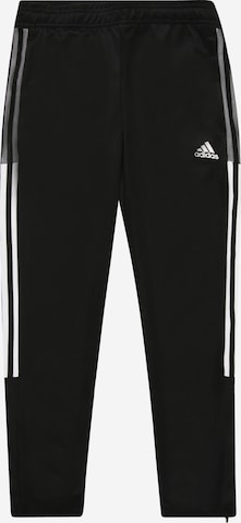 ADIDAS PERFORMANCESportske hlače 'Tiro' - crna boja: prednji dio