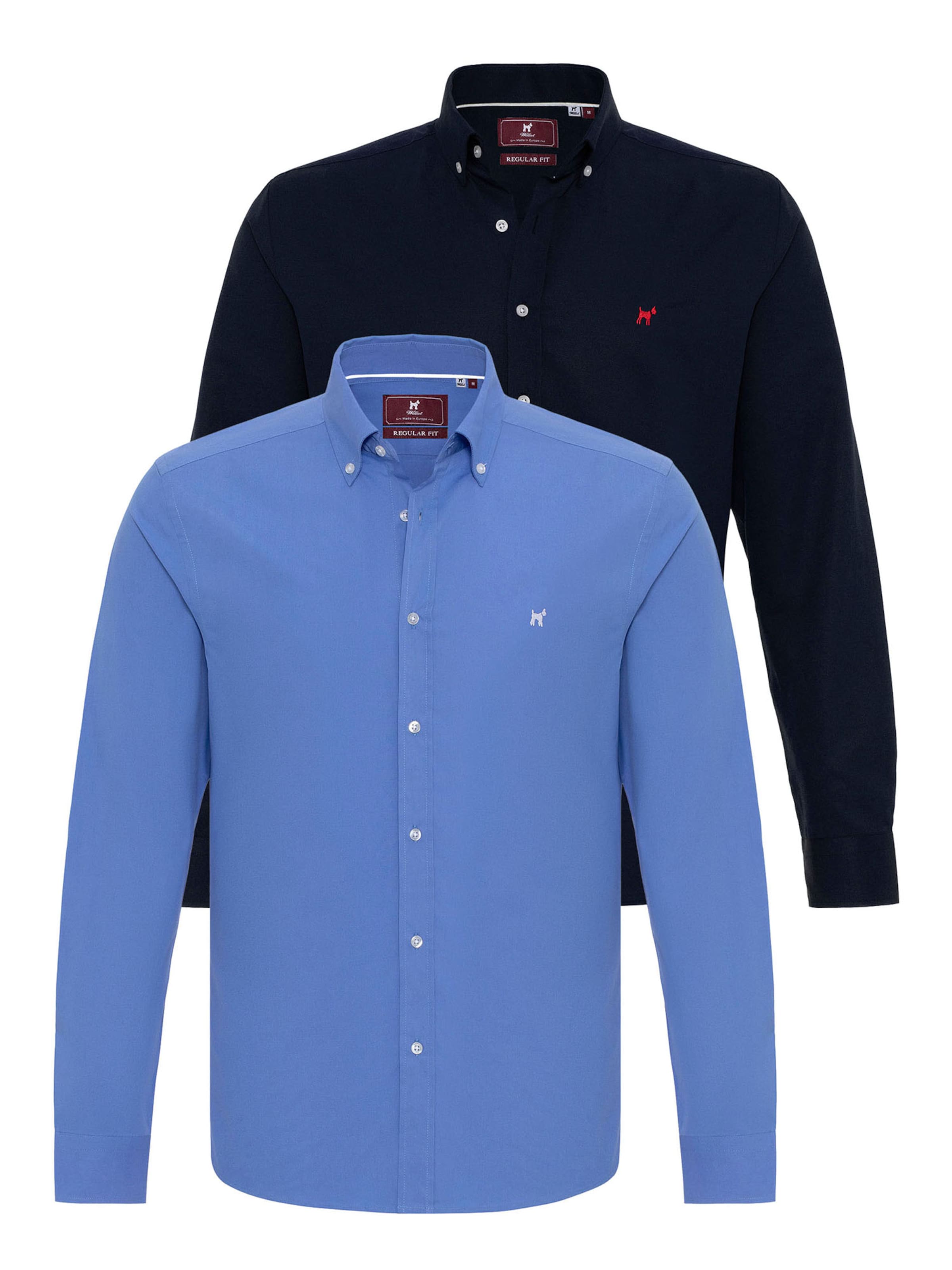 Regular fit Cămașă de la Williot pe albastru: față