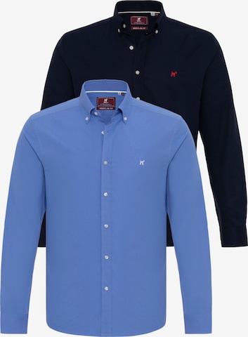 Chemise Williot en bleu : devant