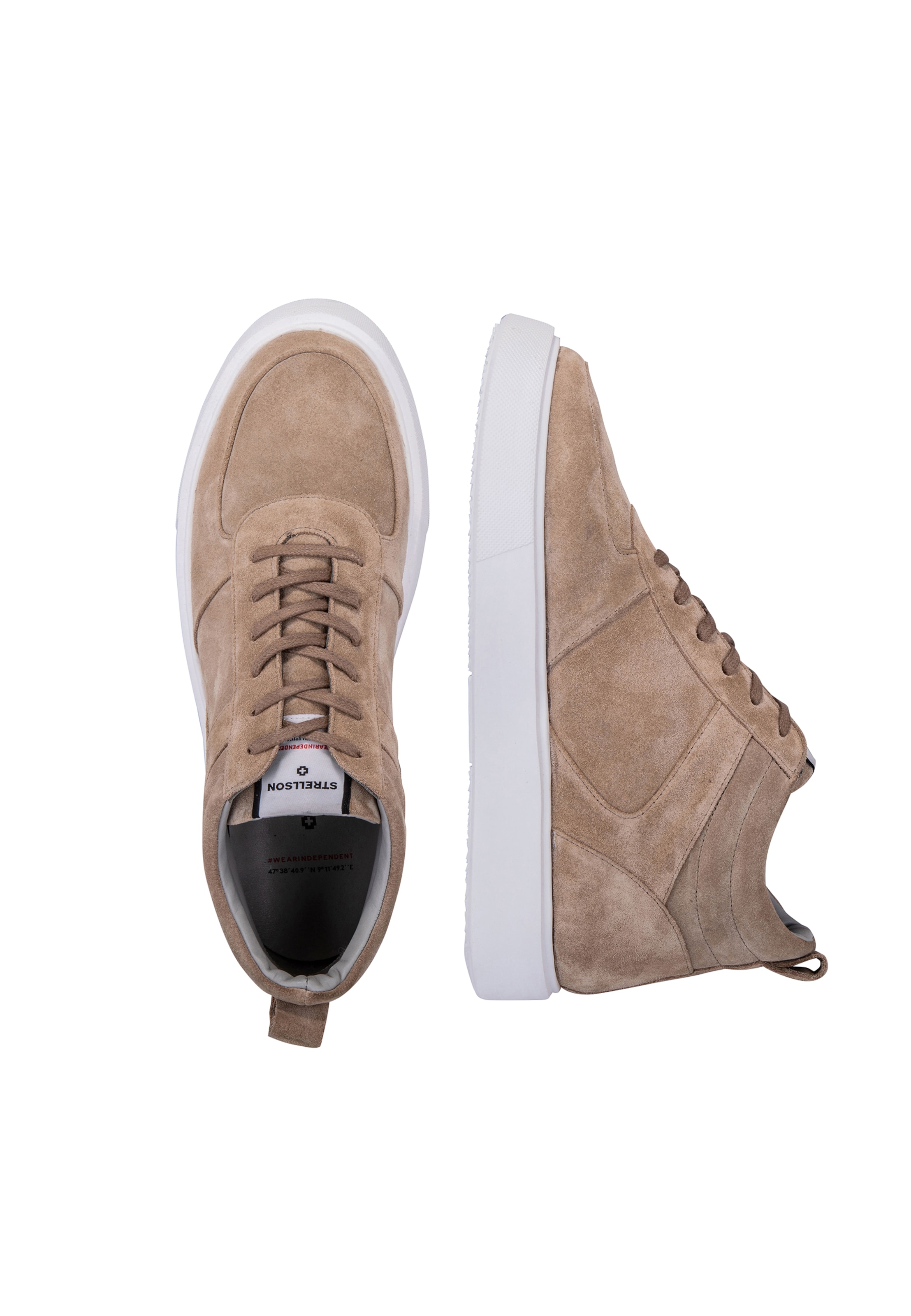 STRELLSON Sneaker 'Epsom Evans C Hi' in Beige