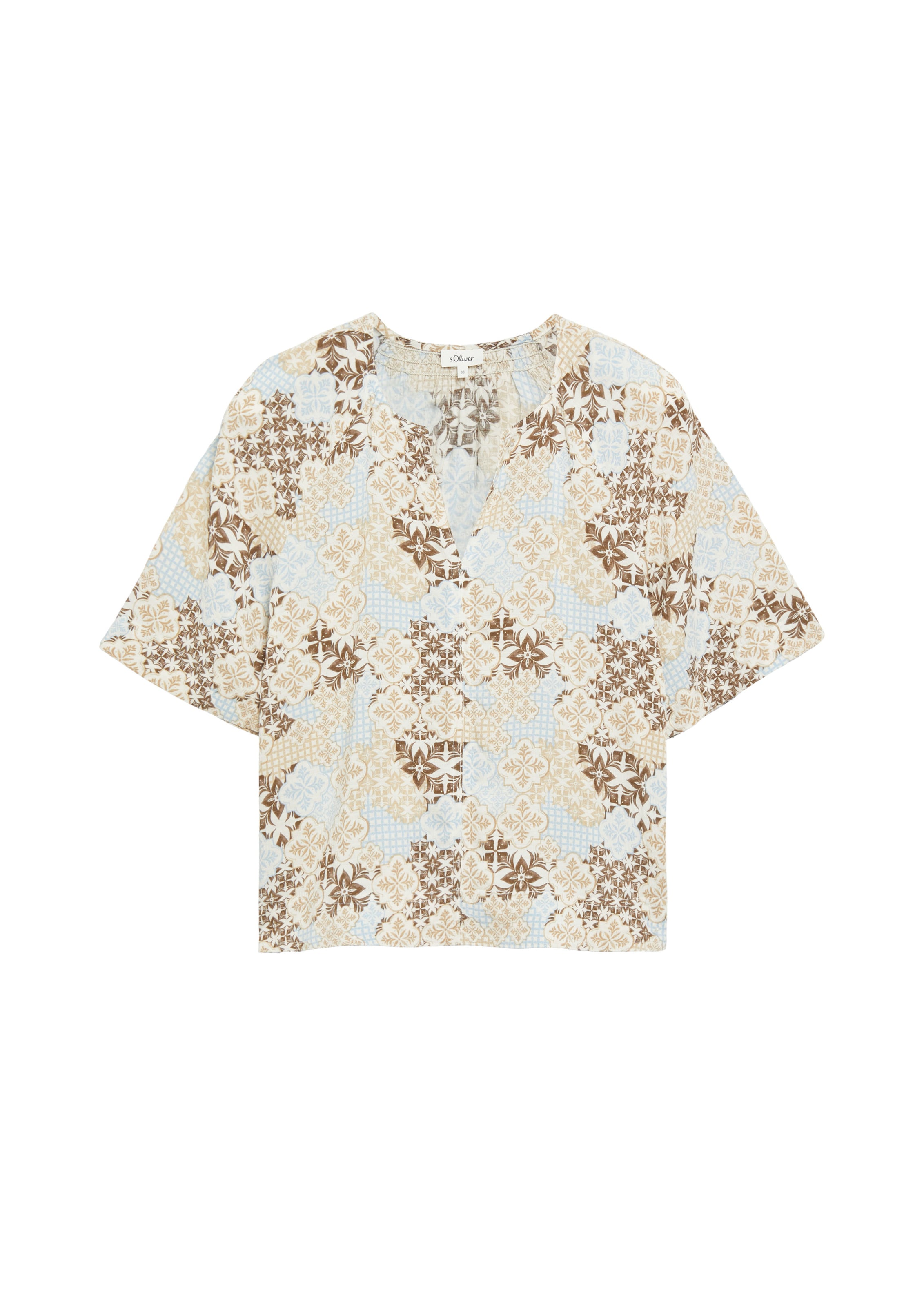 s.Oliver Bluse in Braun: Vorderseite