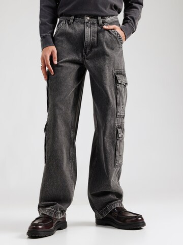 LEVI'S ® Baggy Τζιν cargo σε μαύρο: μπροστά
