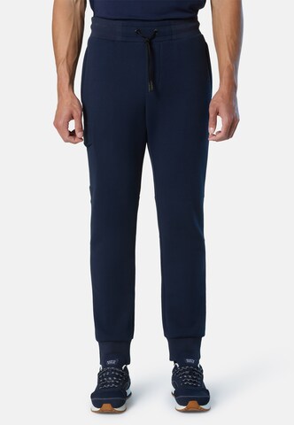 North Sails Regular Hose 'Piqué Scuba Stoff' in Blau: Vorderseite