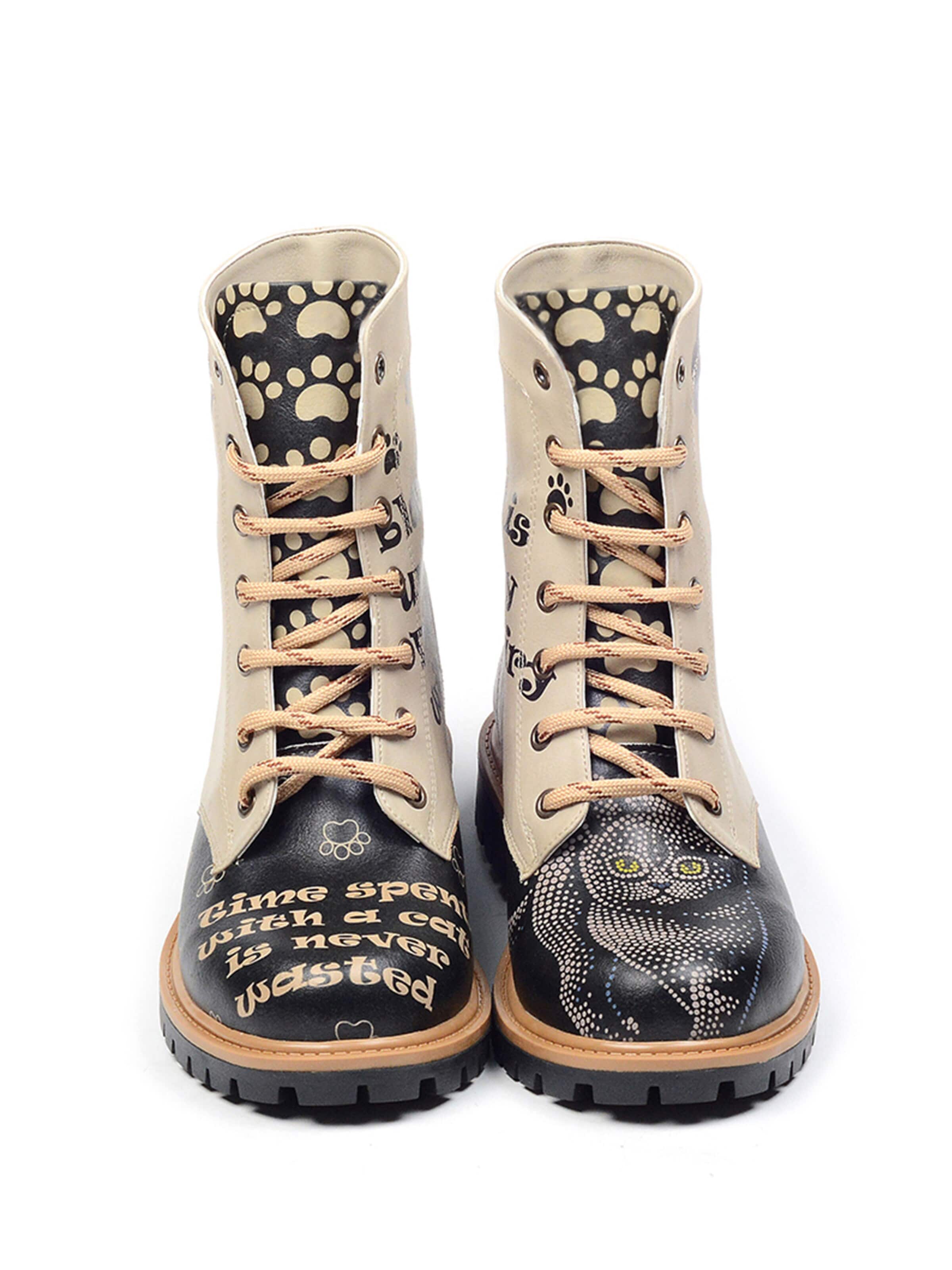 Bottes à lacets 'TMS102' Goby en beige