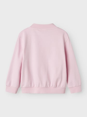 NAME IT - Sudadera con cremallera en rosa