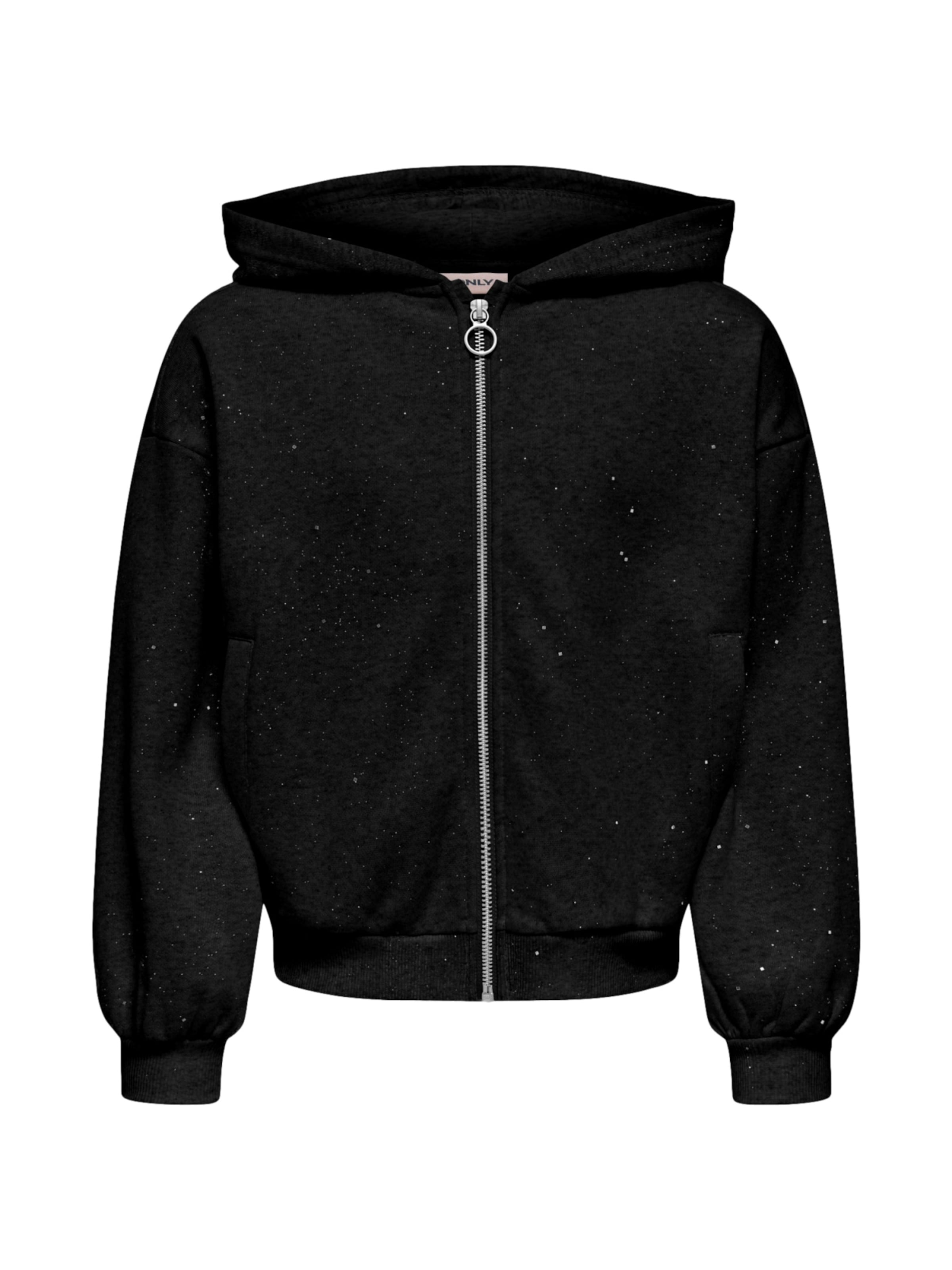 ONLY GIRLS - Sudadera con cremallera 'KOGOLIVIA' en negro: frente