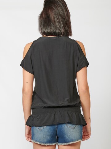 KOROSHI Blouse in Zwart