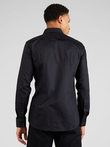 HUGO Slim Fit Hemd 'Kason' in Schwarz