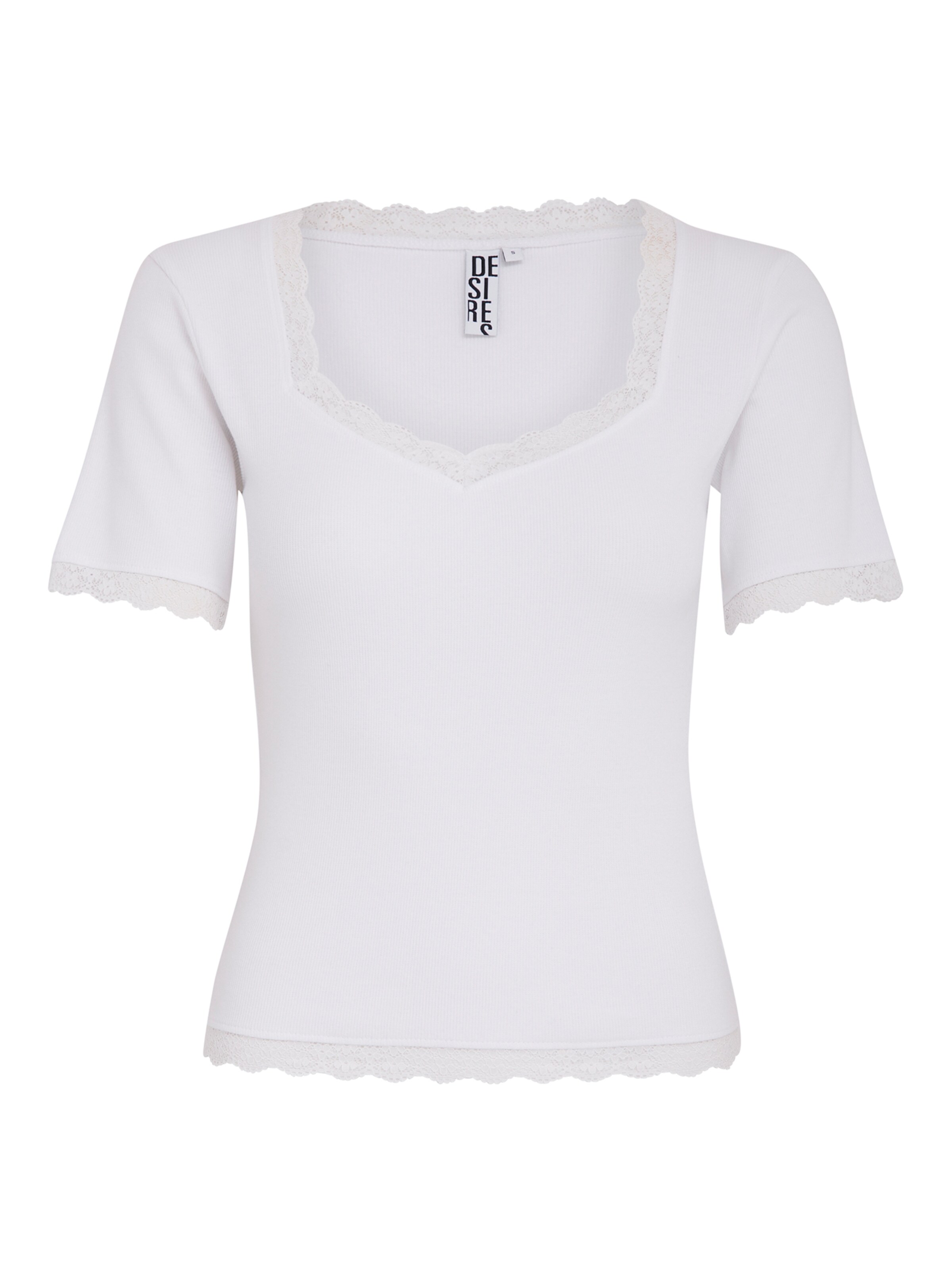 Frauen Shirts & Tops DESIRES T-Shirt 'Dareen' in Weiß - QD93238 Frauen Shirts & Tops DESIRES T-Shirt 'Dareen' in Weiß - QD93238