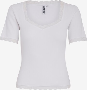 DESIRES Shirt 'Dareen' in Wit: voorkant