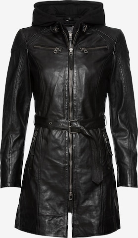 Gipsy Between-Seasons Coat in Black: front