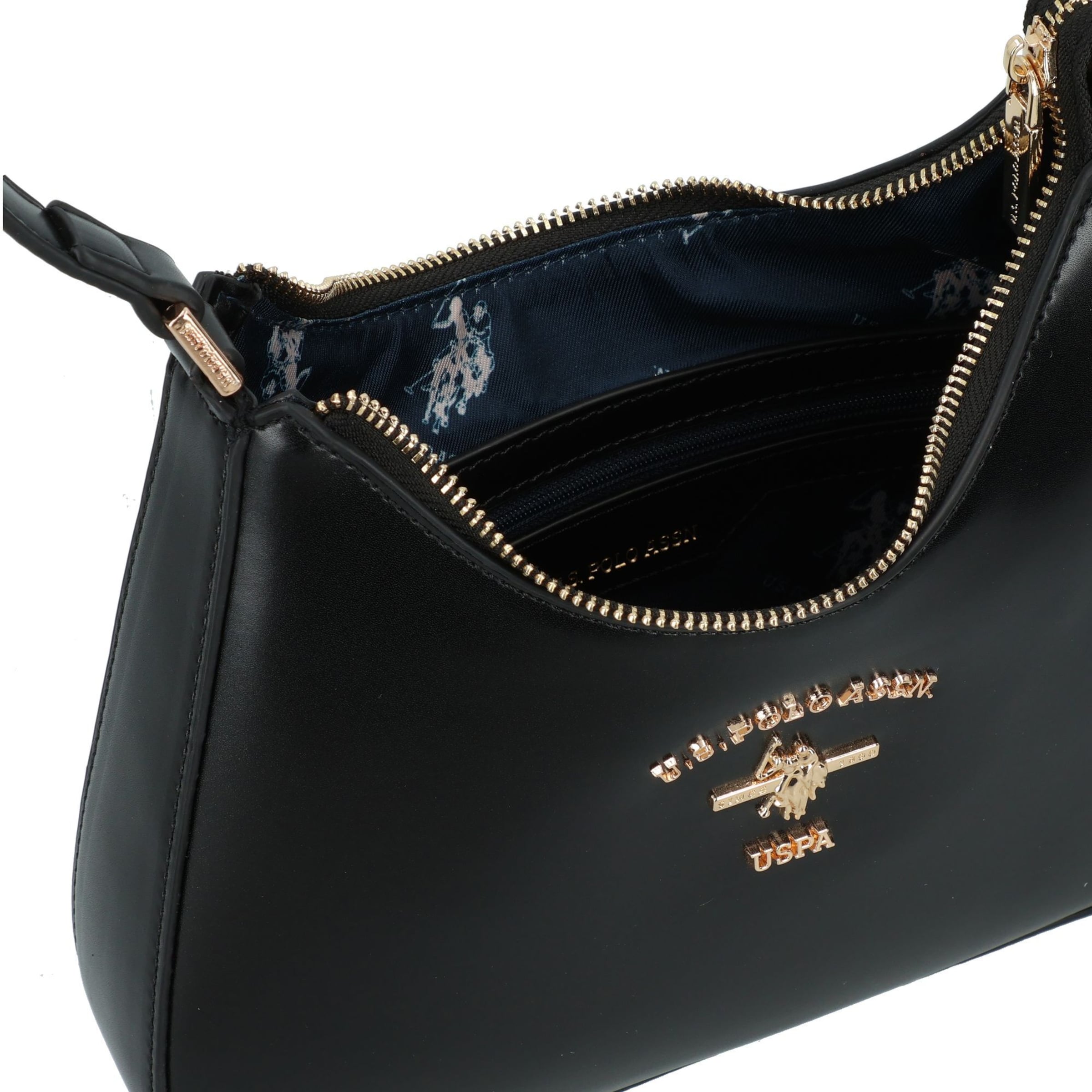 U.S. POLO ASSN. Schoudertas 'Heat' in Zwart