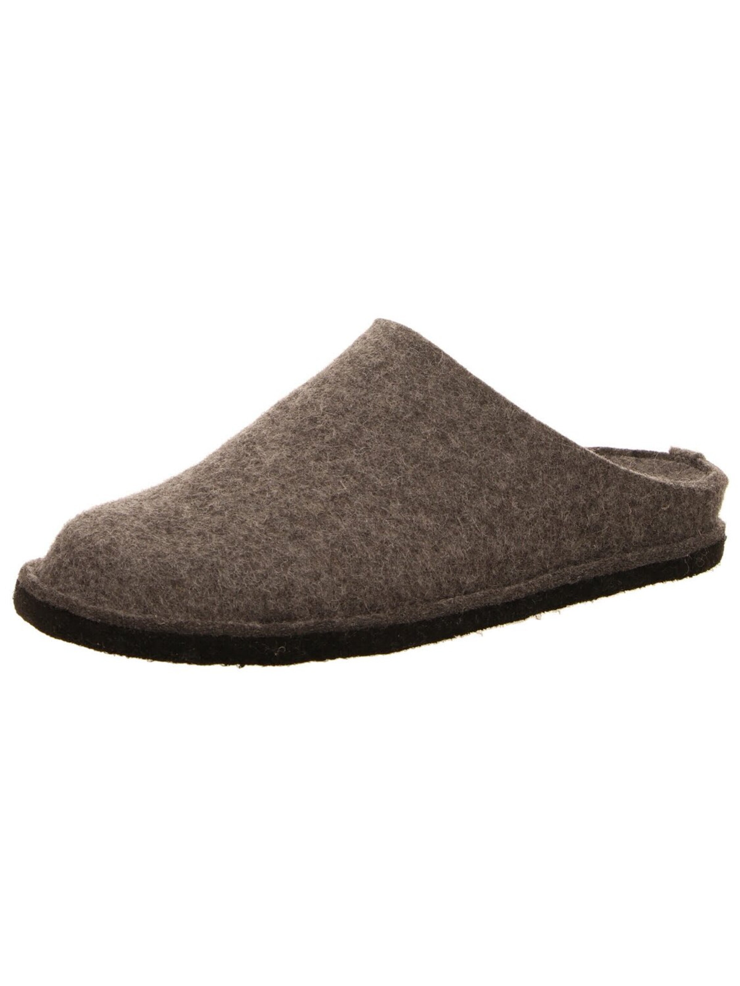 Pantoufle 'Hausschuh Herren 311010 4 Filz in grau' HAFLINGER en gris : devant