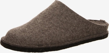 Pantoufle 'Hausschuh Herren 311010 4 Filz in grau' HAFLINGER en gris : devant