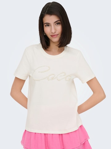 JDY T-shirt 'JDYASTA' i vit