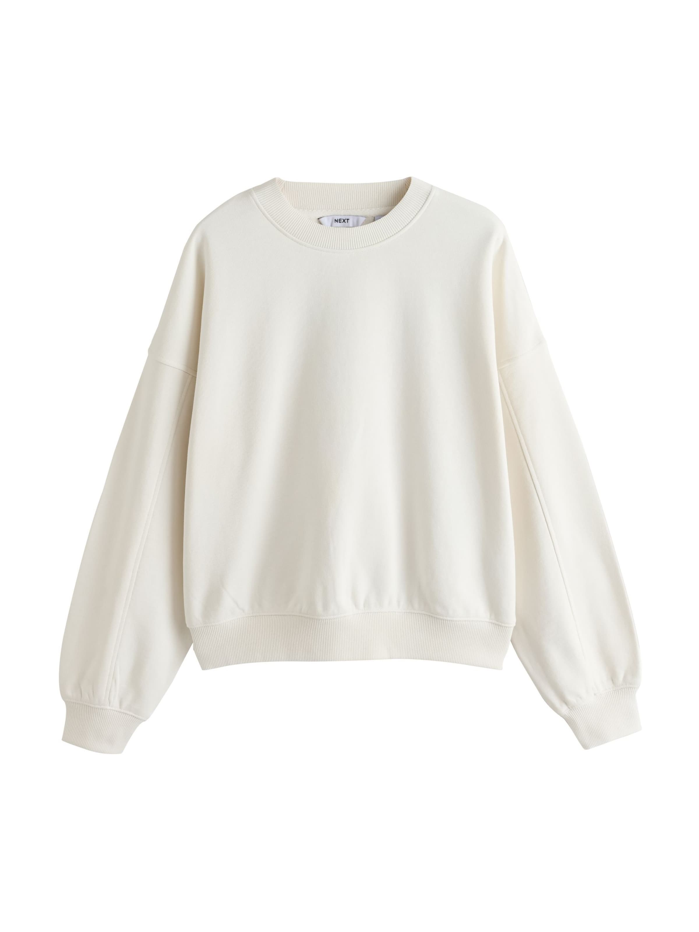 Next Sweatshirt in XS in de kleur Ecru, Productweergave