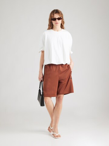 TOPSHOP Tričko 'Bubble' - Béžová