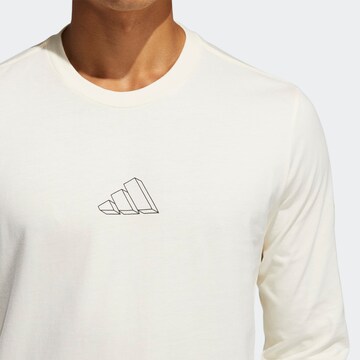 ADIDAS PERFORMANCE - Skinny Camiseta funcional 'Repeat' en blanco