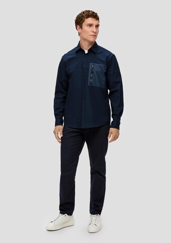 s.Oliver Comfort fit Overhemd in Blauw