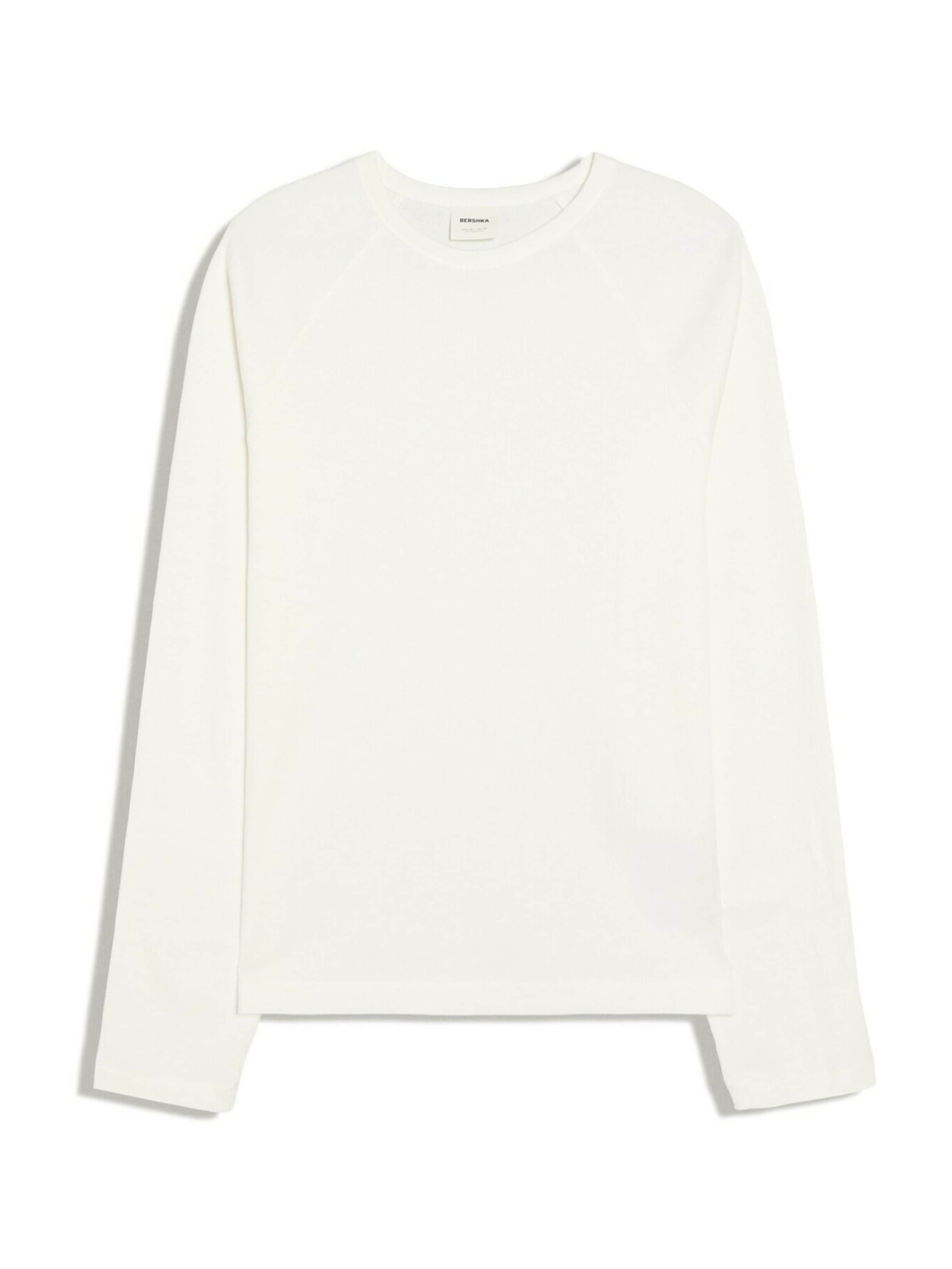 Bershka Shirt in White: front