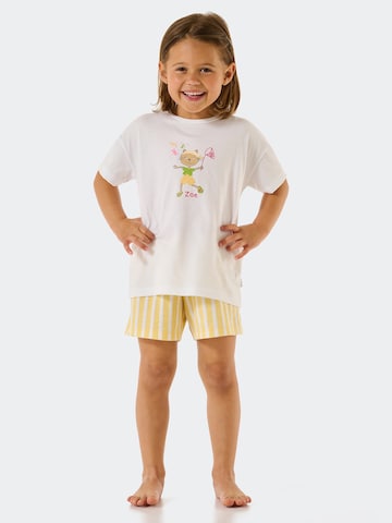 SCHIESSER Pajamas 'Cat Zoe' in Yellow: front