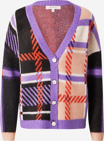 Derhy Knit Cardigan in Purple: front