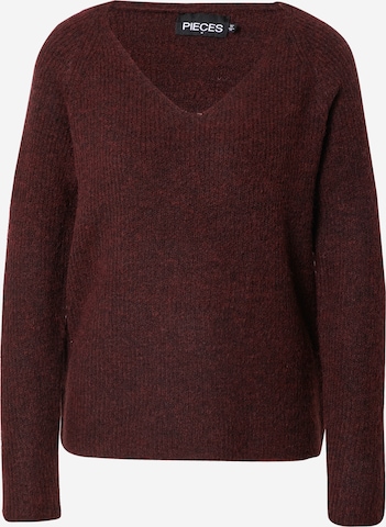PIECES Sweater 'Ellen' in Red: front