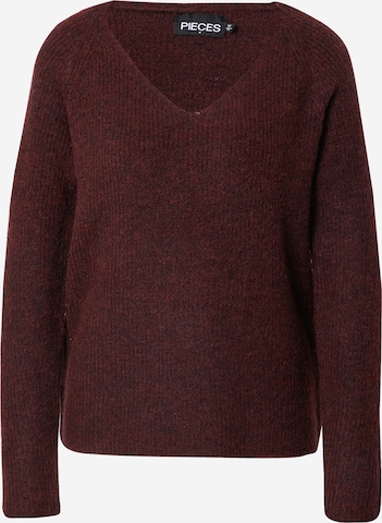 Pull-over 'Ellen' PIECES en rouge : devant