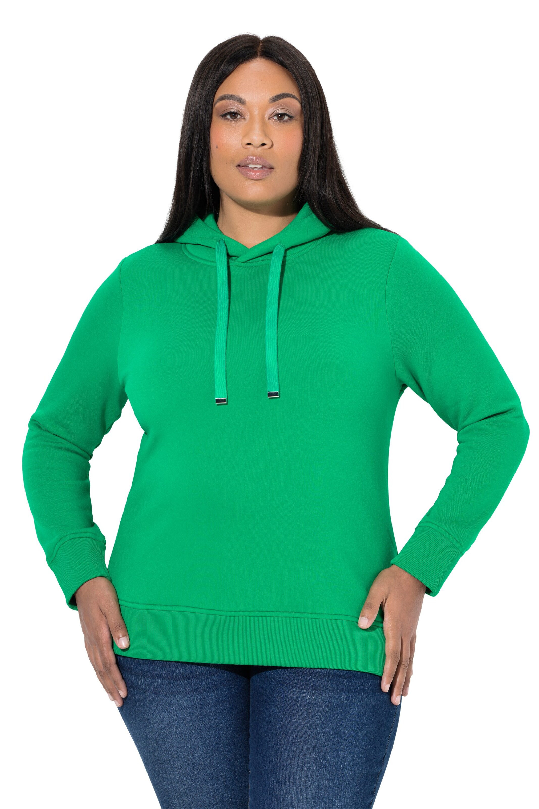 Ulla Popken Sweatshirt in Green: front