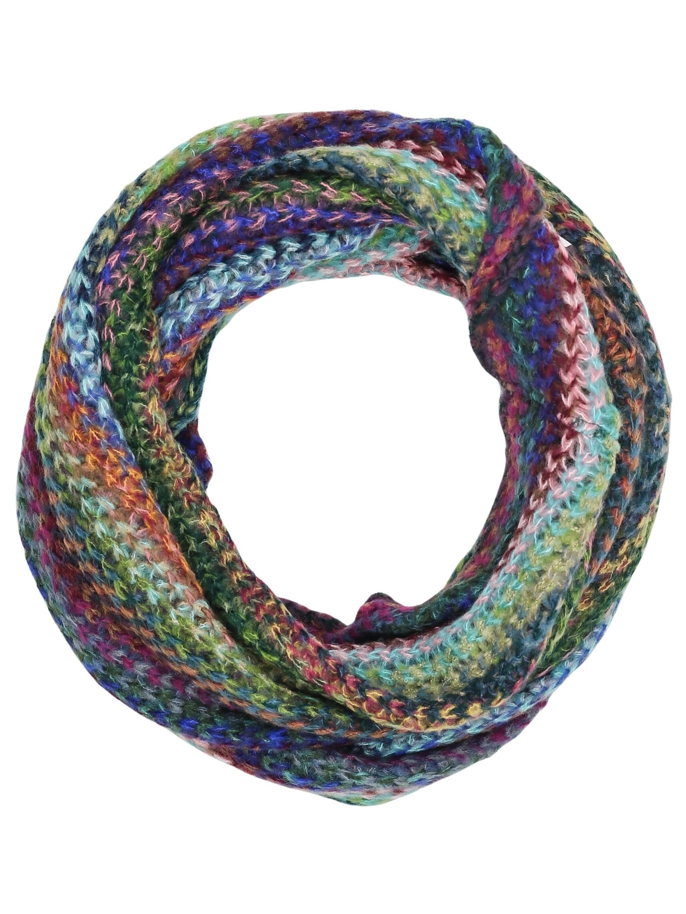COLLEZIONE ALESSANDRO Tube Scarf 'Strickloop' in Mixed colors: front