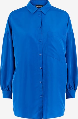 PIECES Blouse 'Chrilina' in Blauw: voorkant