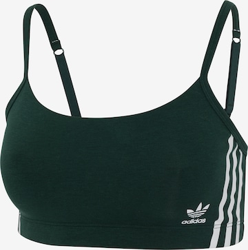 ADIDAS ORIGINALS Bra 'Scoop Originals' in Green: front