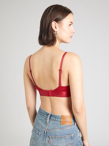 Calvin Klein Trojúhelníková Podprsenka – červená