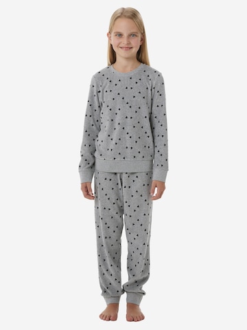 SCHIESSER Schlafanzug ' Nightwear ' in Grau: Vorderseite