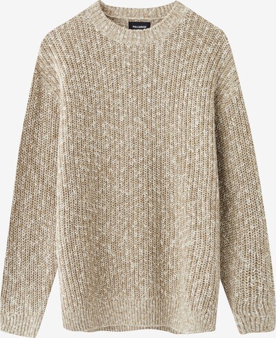 Pull&Bear Pullover in sand / weiß, Produktansicht