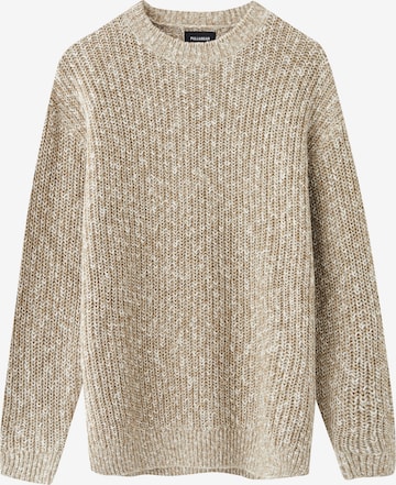 Pull&Bear Sweter w kolorze beżowy: przód