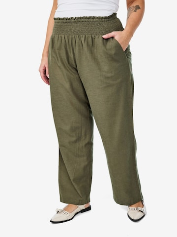 žalia Zizzi Standartinis Kelnės 'VELLIE': priekis