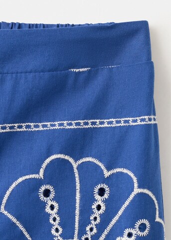 MANGO KIDS Wide leg Pants 'Kleinset' in Blue