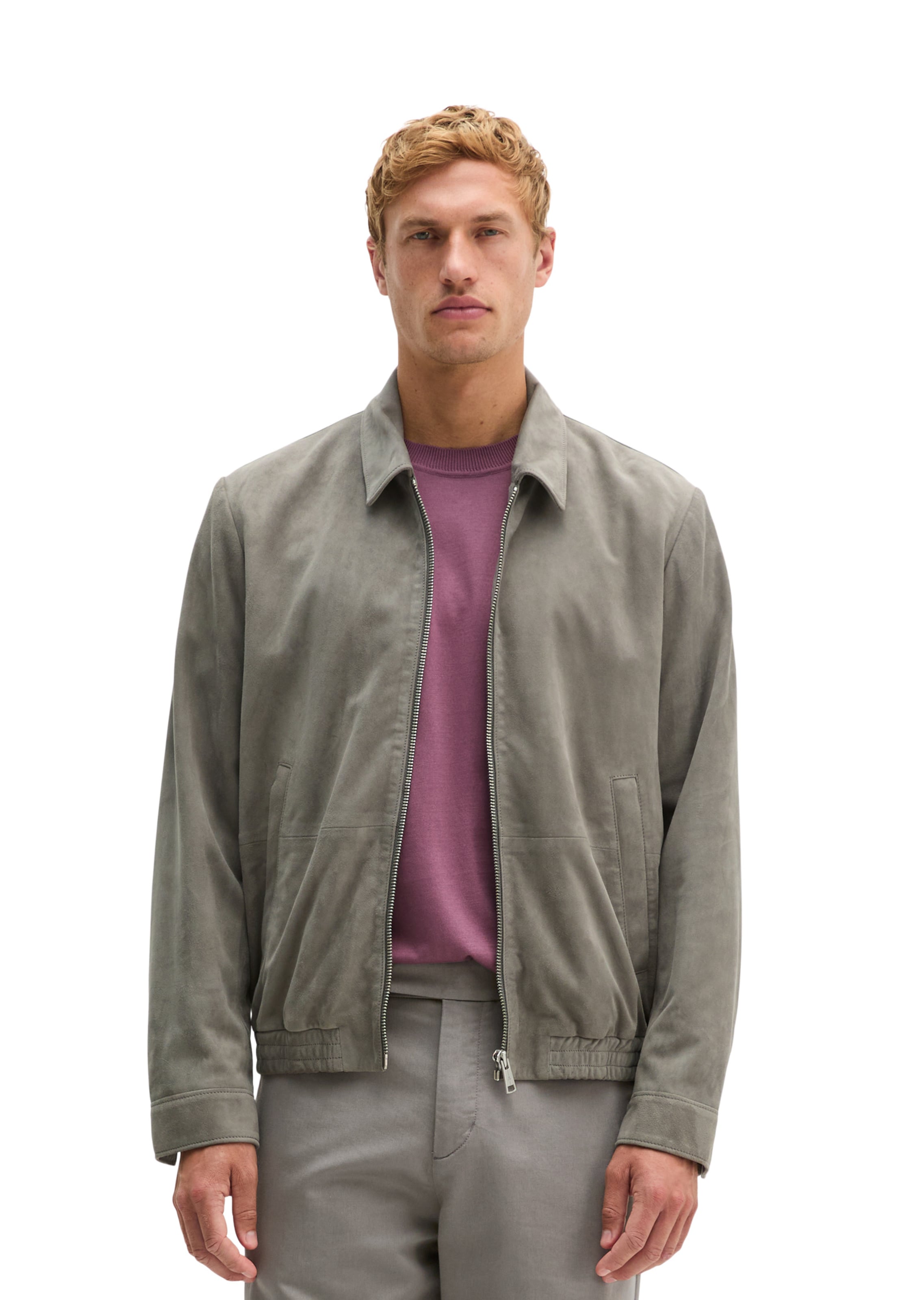 Veste mi-saison Marc O'Polo en gris : devant