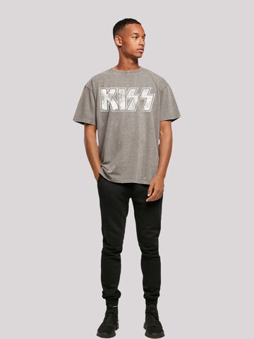 T-Shirt 'Kiss' F4NT4STIC en gris