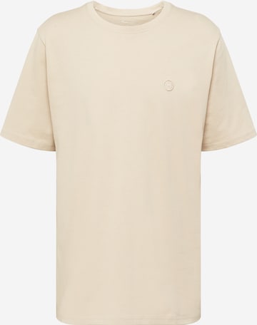 KnowledgeCotton Apparel T-shirt 'ALDER' i grå: framsida