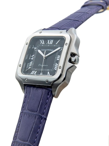 Laurent Philippe Analoog horloge 'Conqueror Black Orlov – Orchidée Nocturne' in Lila