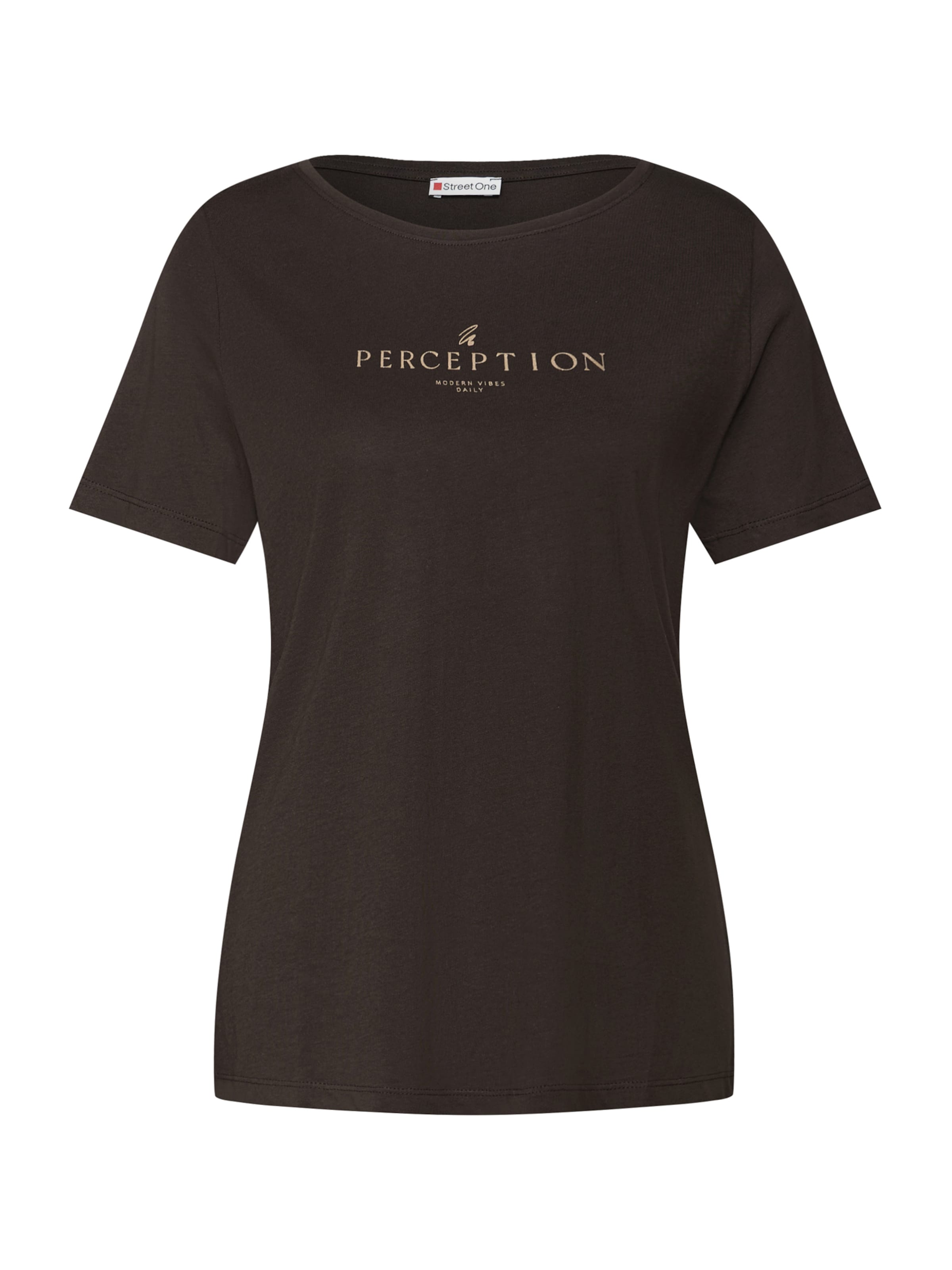 STREET ONE Majica | rjava barva: sprednja stran