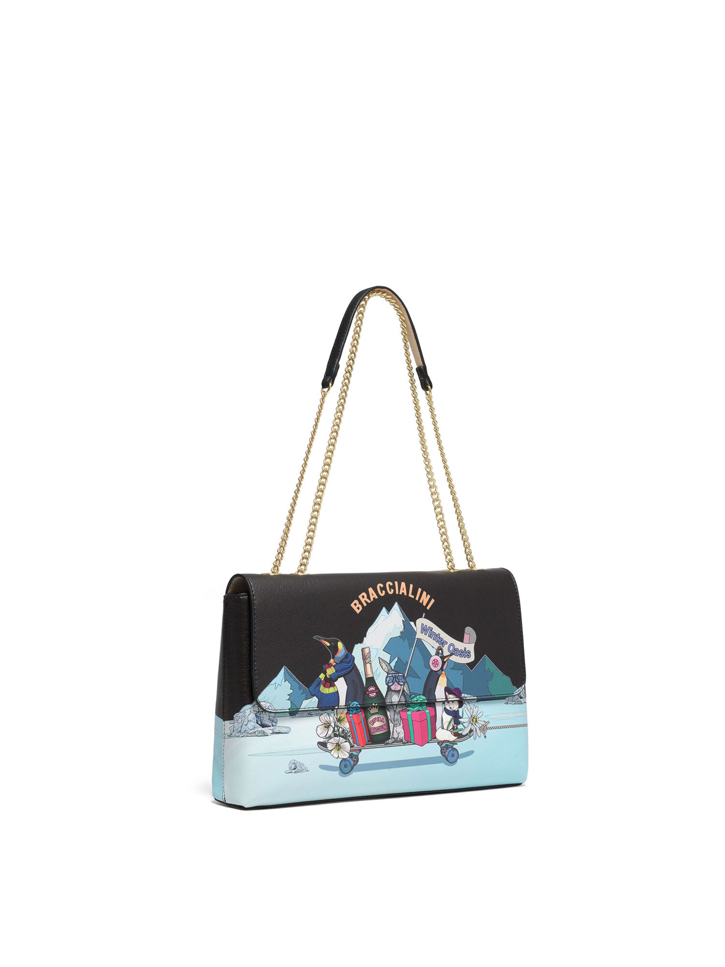 Sac bandoulière Braccialini en mélange de couleurs : devant