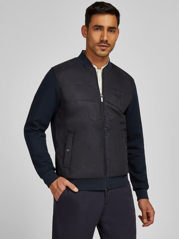 HECHTER PARIS Modische Hybrid-Jacke in Blau: Vorderseite