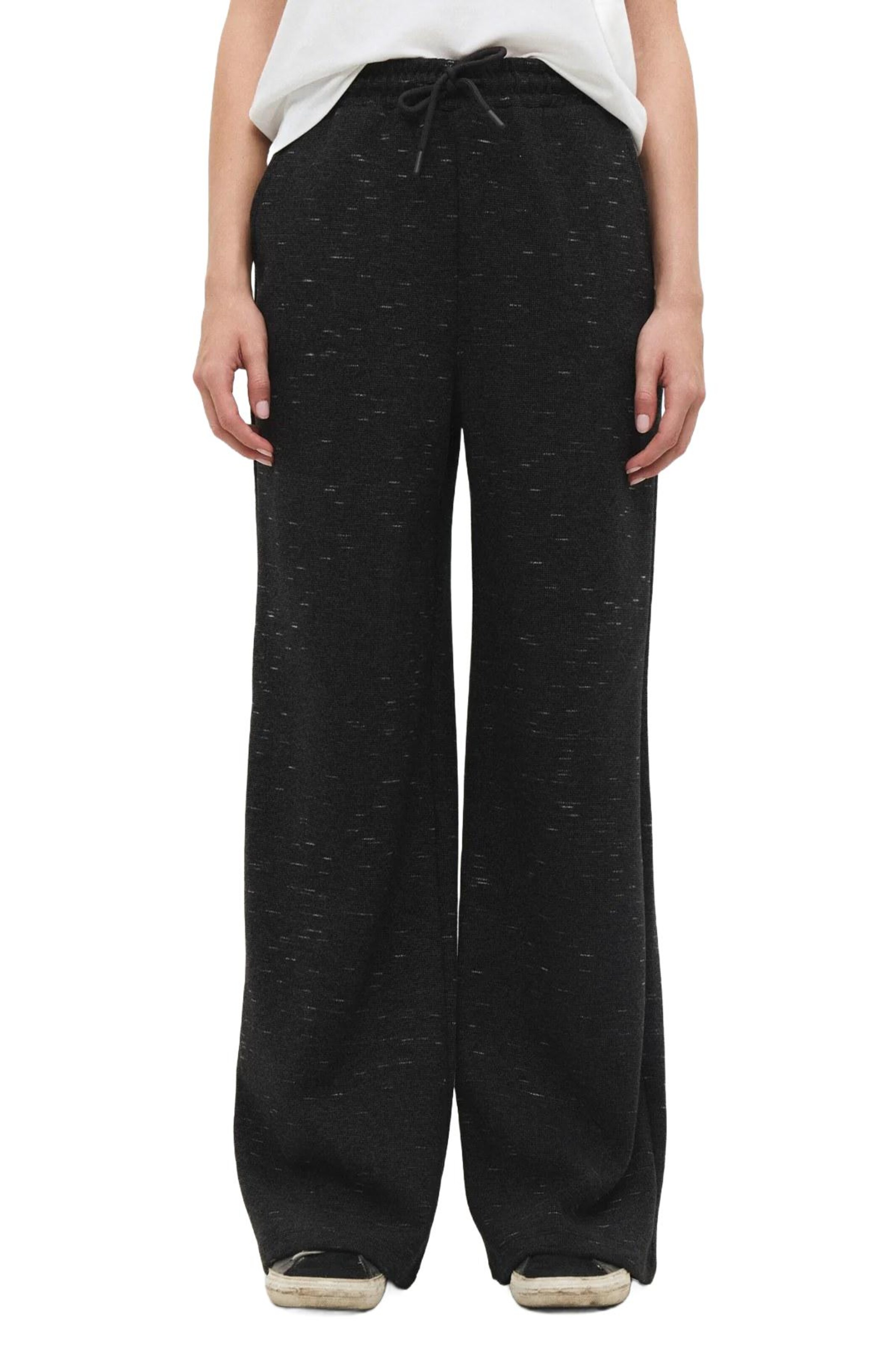 No Matter What Loose fit Trousers in Black: front