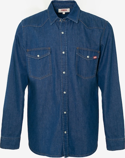 BIG STAR Overhemd 'Western' in de kleur Blauw denim, Productweergave